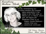 Barbara Clarke memorial